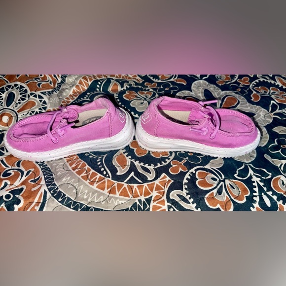 Pre-owned girls toddlers HEY DUDE SIZE k5 color pink - Picture 4 of 5